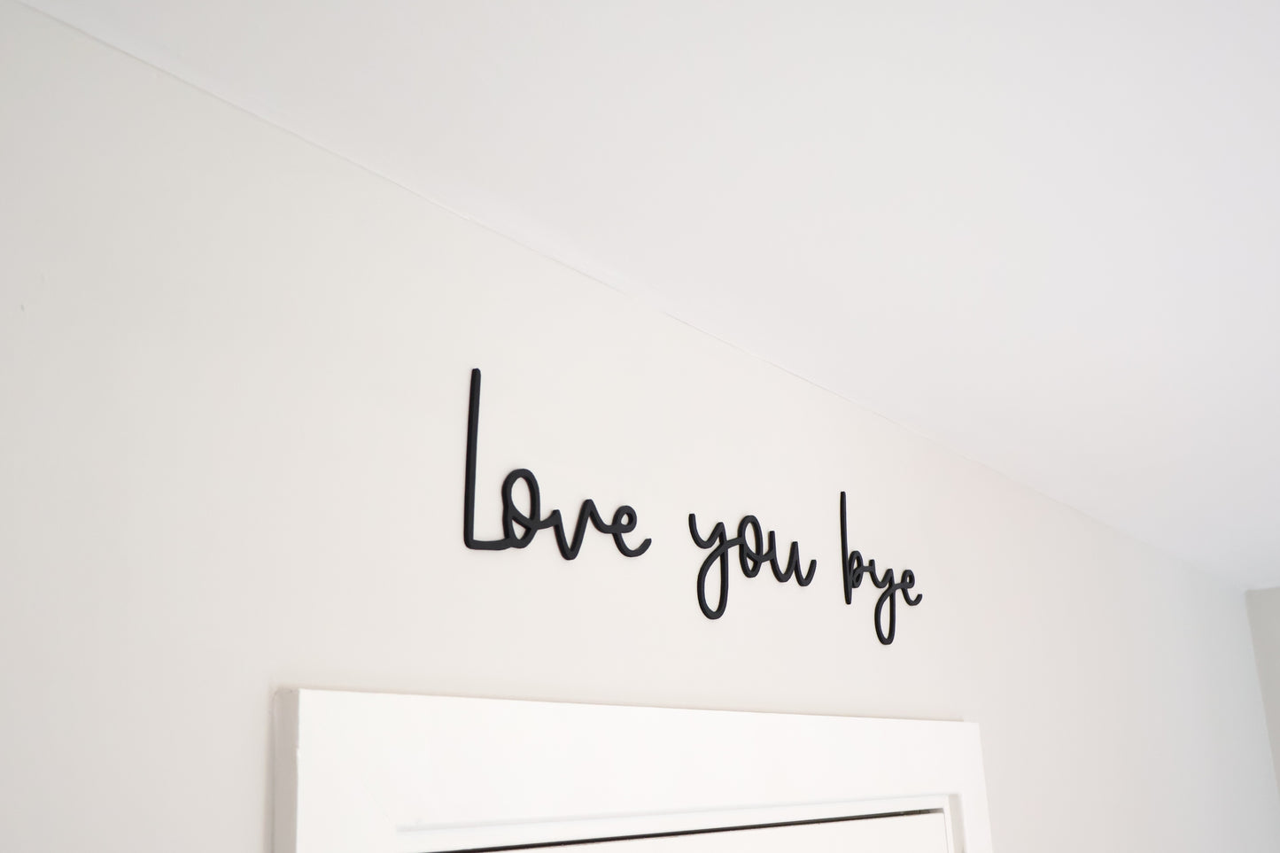 Love You Bye - Wooden wall art