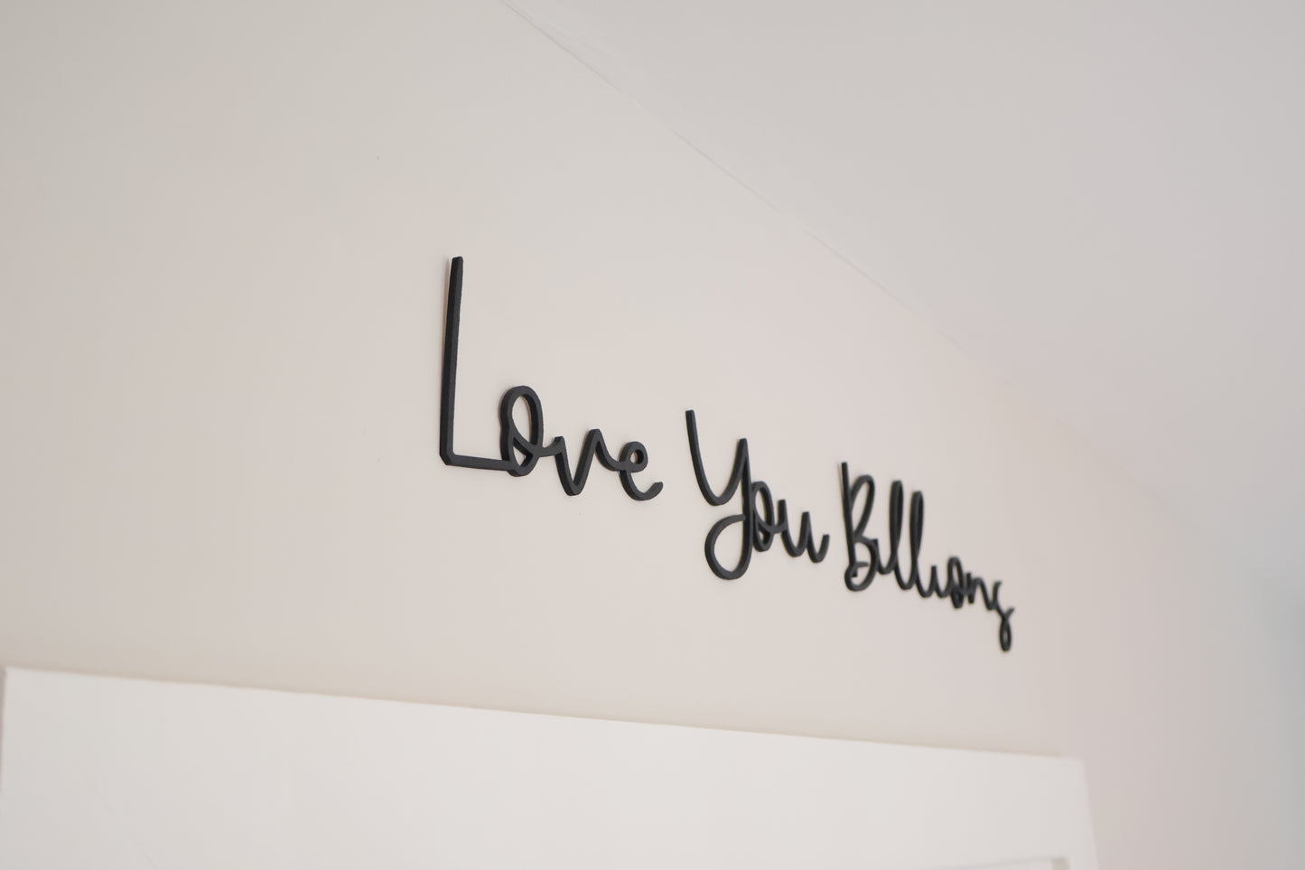 Love You Billions - Wooden wall art