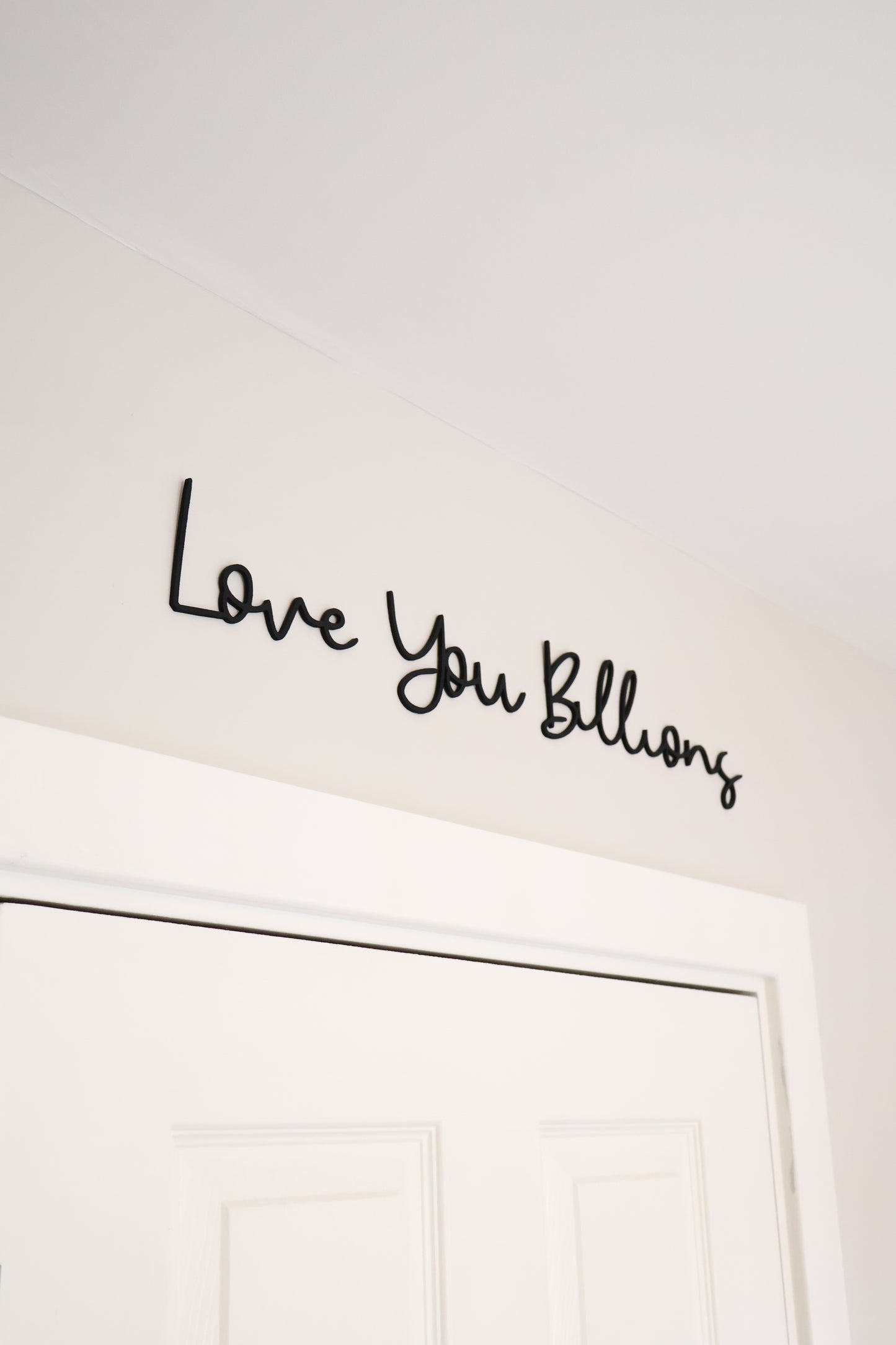 Love You Billions - Wooden wall art