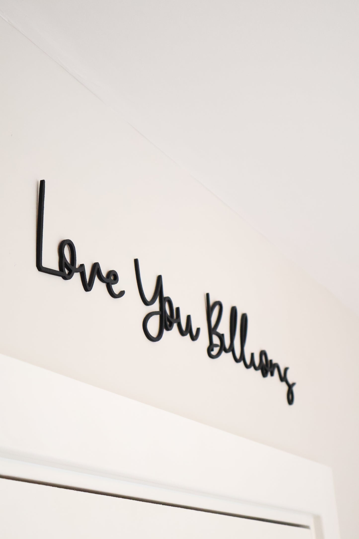 Love You Billions - Wooden wall art