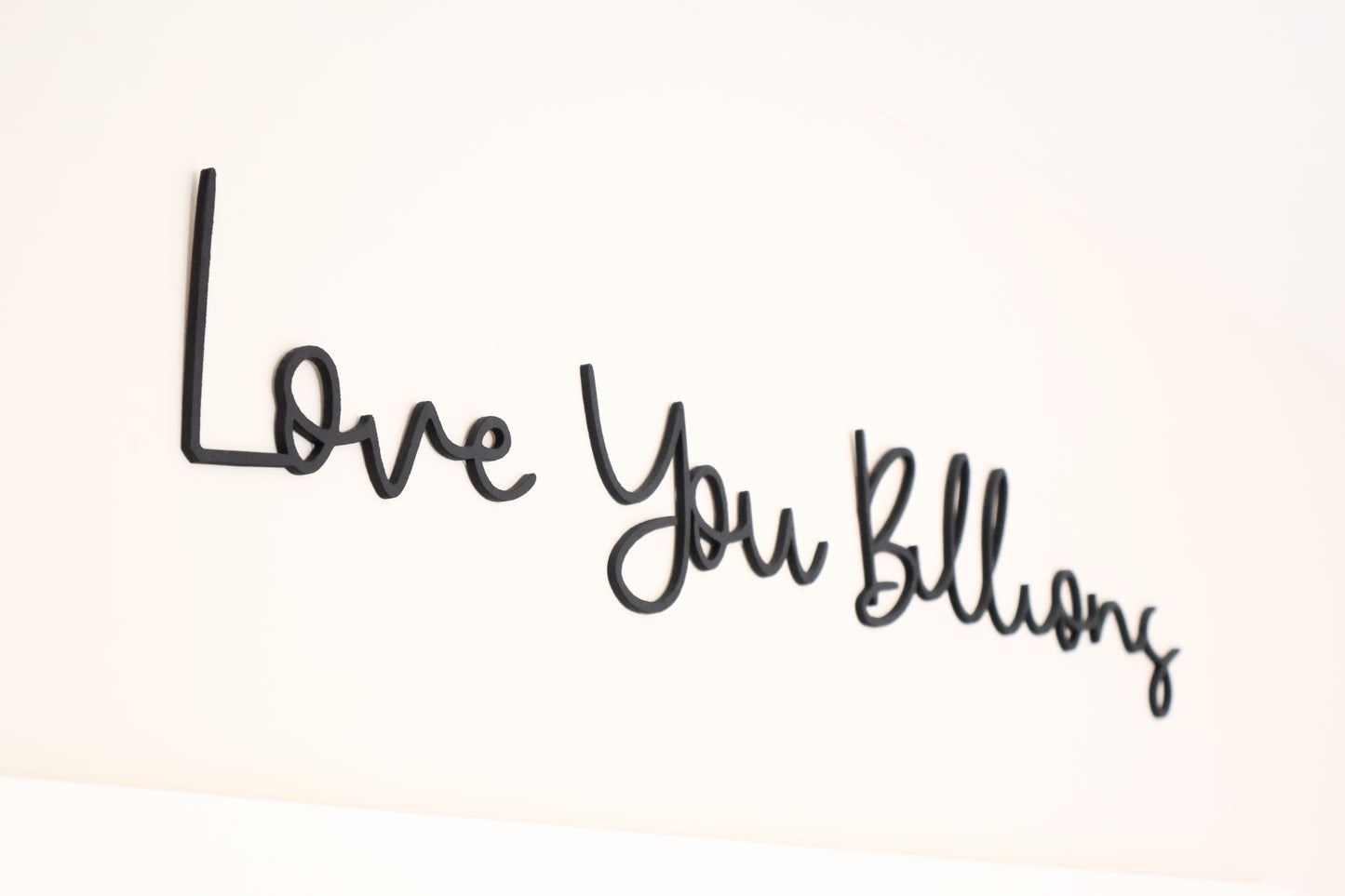 Love You Billions - Wooden wall art